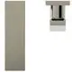 Wand-Waschtischarmatur in mattem Silber mit modernem Design, hergestellt von Ideal Standard. Abgebildet sind die Frontansicht und eine Detailansicht des Auslaufs.